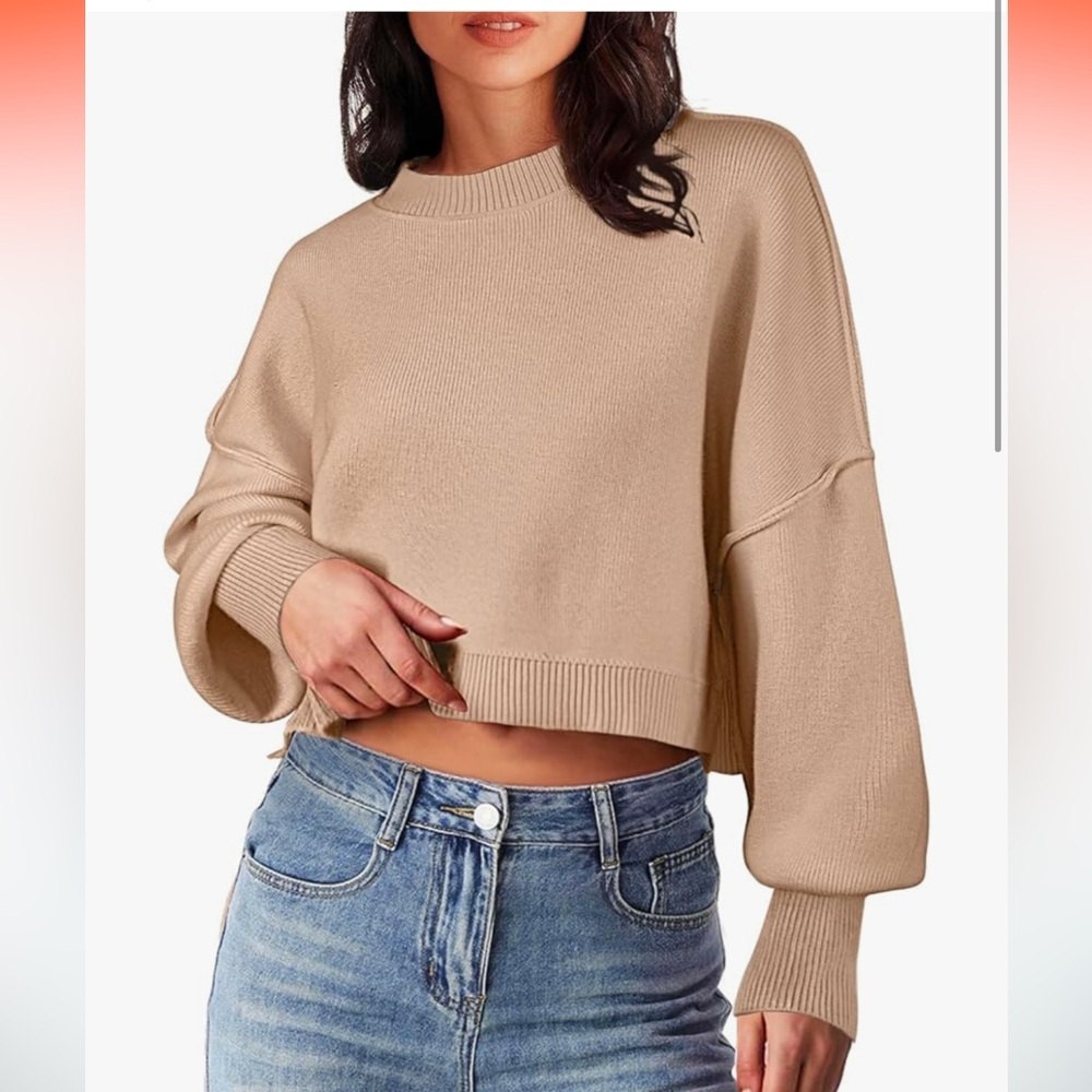 NWT Oversized Knit Pull Over Sweater - Picture 1 of 9